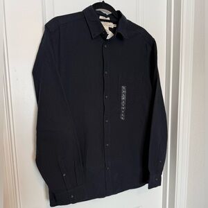 H&M Navy Button-Up Shirt